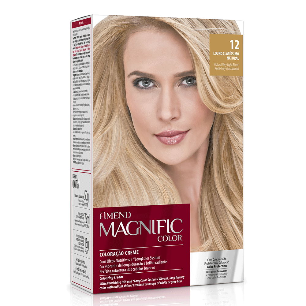 Kit Coloração Amend Magnific Color 12 Louro Claríssimo Natural